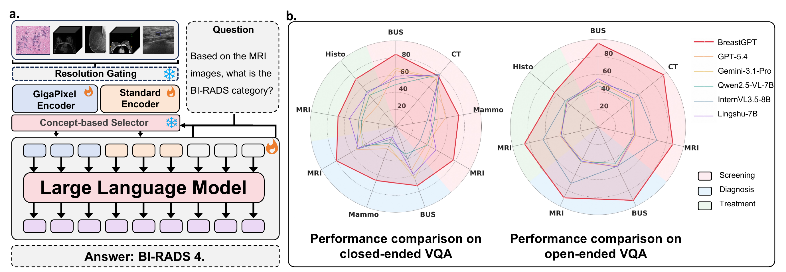 BreastGPT architecture and performance